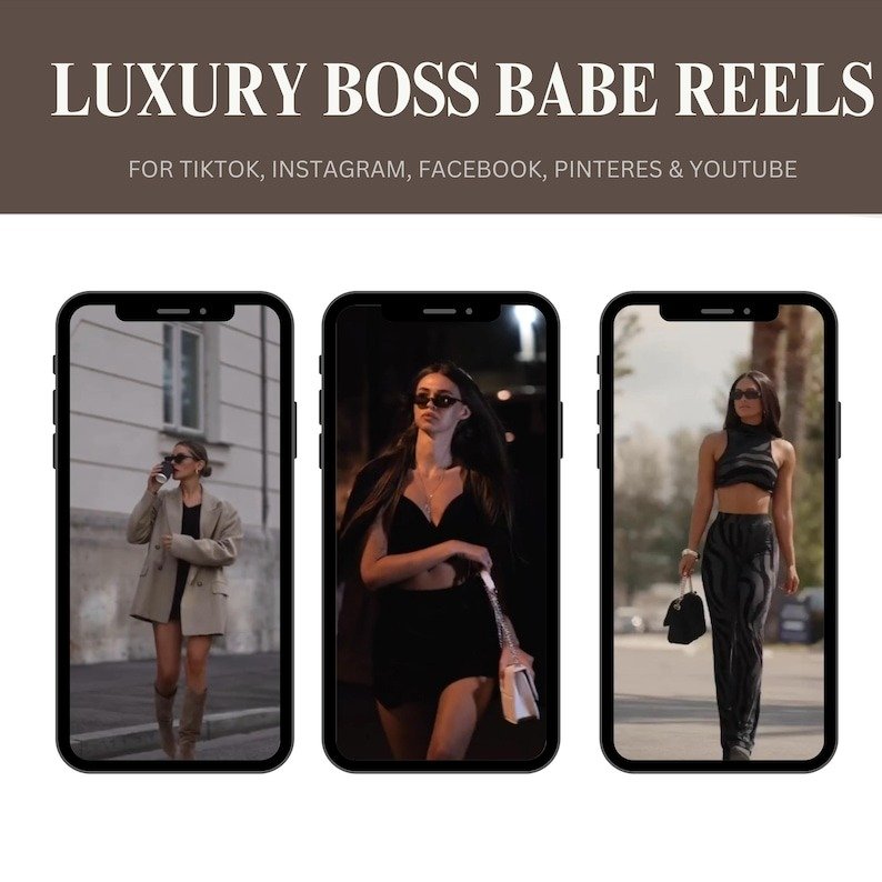 2000+ Luxury Aesthetic Boss Babe Reels Bundle, Faceless Marketing, Digital Marketing, Master Resell Rights, PLR Digital Products, MRR - Image 9