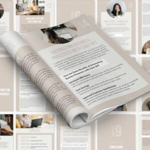 Mrr Ebook Scaling Your Business with Chatgpt, Ai Ebook Ready-To-Resell, Digital Marketing Guide, Ai Marketing, Business Growth Strategy