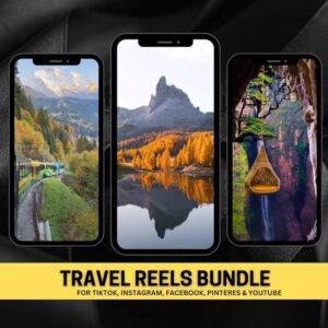 600+ Faceless Travel Reels Bundle