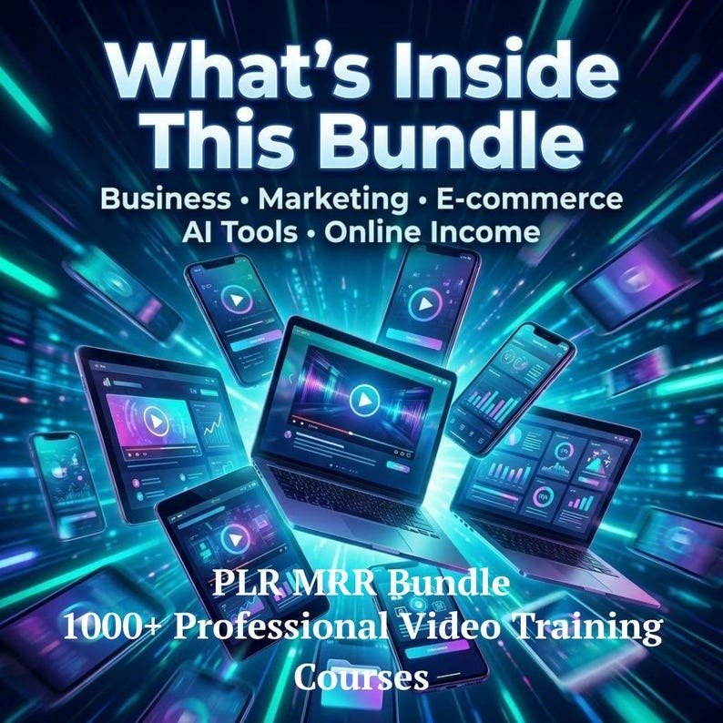 900+ Business Video Courses Bundle Online Training Library PLR MRR Resell Rights - Image 5