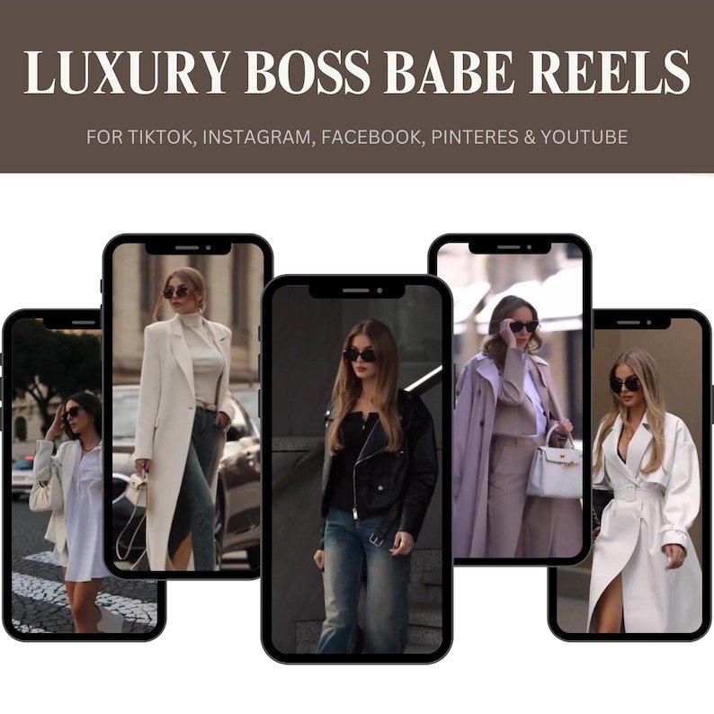 2000+ Luxury Aesthetic Boss Babe Reels Bundle, Faceless Marketing, Digital Marketing, Master Resell Rights, PLR Digital Products, MRR - Image 8