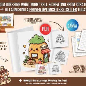 150-Page Tienditas Coloring Book PLR