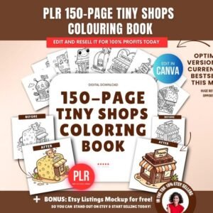 150-Page Tienditas Coloring Book PLR