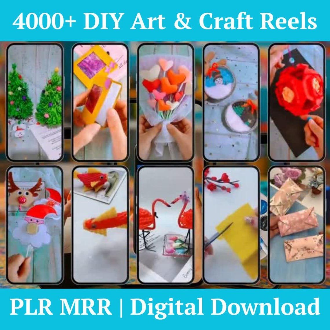 4000+ DIY Art & Craft Reels PLR MRR - Image 2