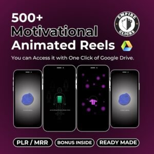 500+ Viral Motivational Reels: Faceless Content, MRR + PLR License
