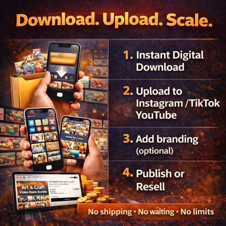 4000+ DIY Art & Craft Reels PLR MRR - Image 3