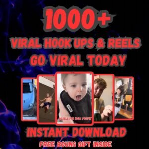 1000+ Viral Hook Videos Bundle, TikTok Reels, Shorts (PLR, MRR)