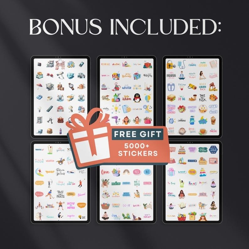 7500 Digital Planner Pages Bundle PLR MRR Editable Canva Templates w/ Resell Rights Business Sport Fitness Wellness Mindset Plr Planners - Image 9
