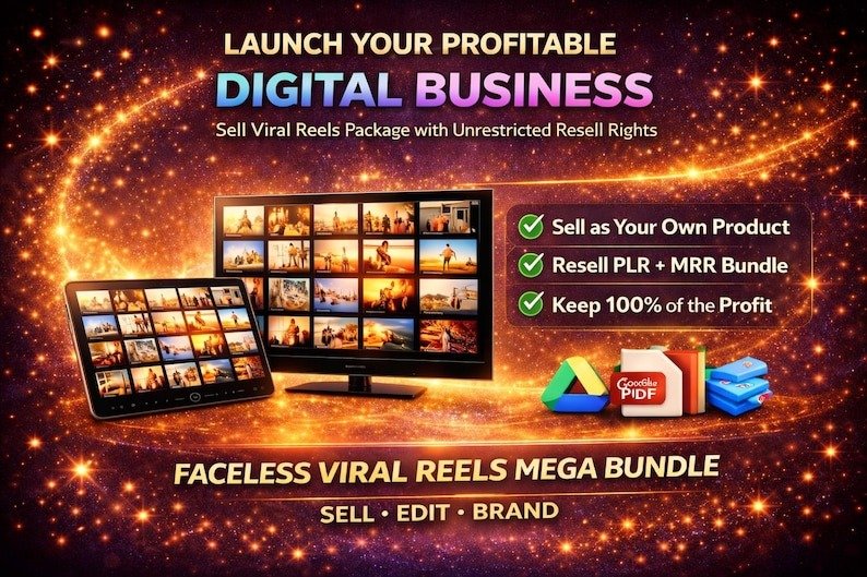 250,000+ Viral Reels Mega Bundle (PLR/MRR) | Faceless Reels Content | Instagram Reels, TikTok & YouTube Shorts - Image 2