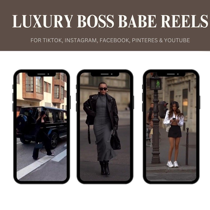 2000+ Luxury Aesthetic Boss Babe Reels Bundle, Faceless Marketing, Digital Marketing, Master Resell Rights, PLR Digital Products, MRR - Image 2